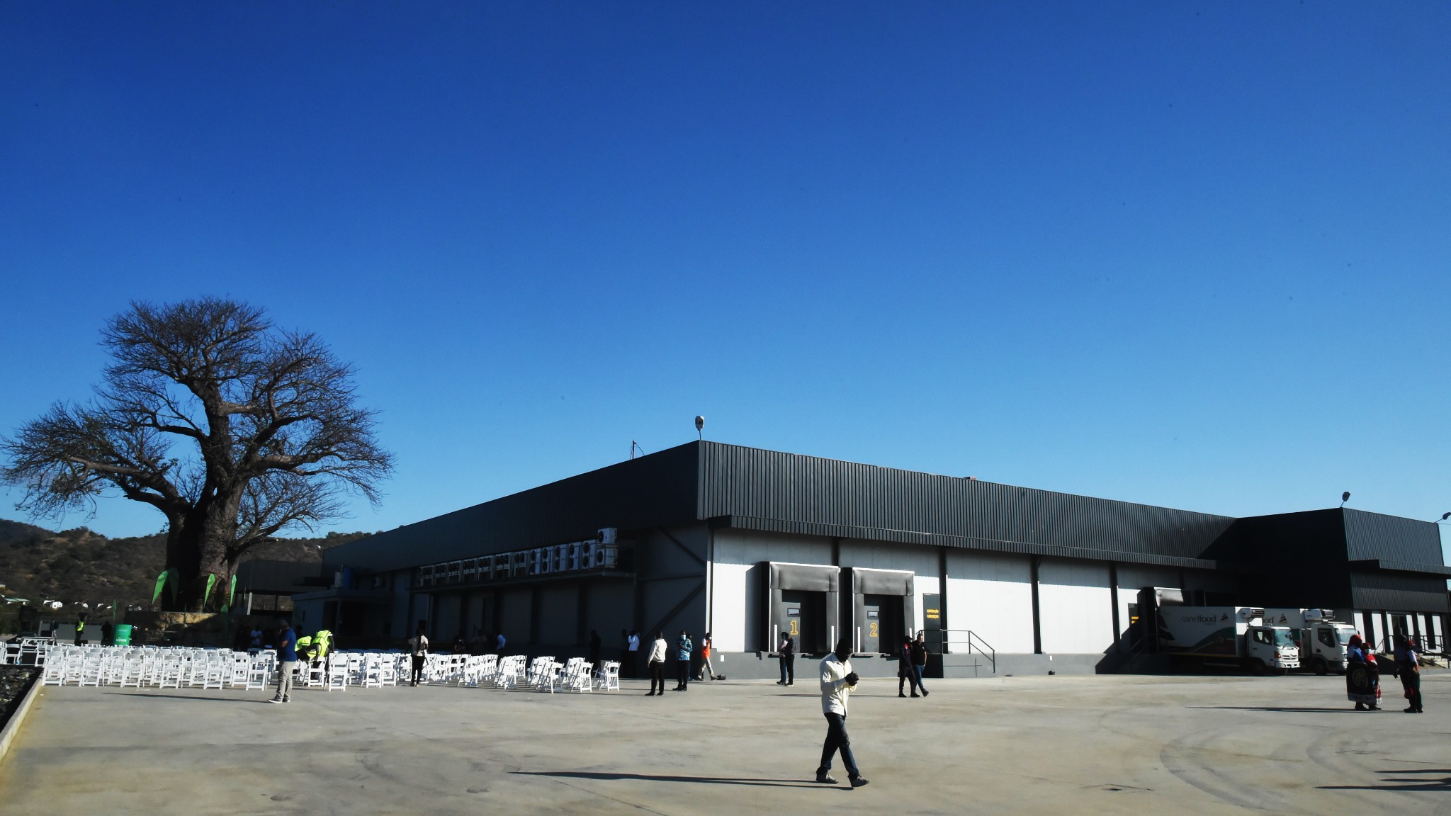 Cerimónia de inauguração da unidade industrial Canelfood
